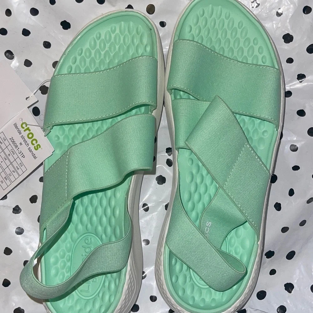 CROCS light green